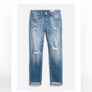 Cosmic Blue Love Adrianne Boyfriend Distressed Jean Indigo Size 6 (28)